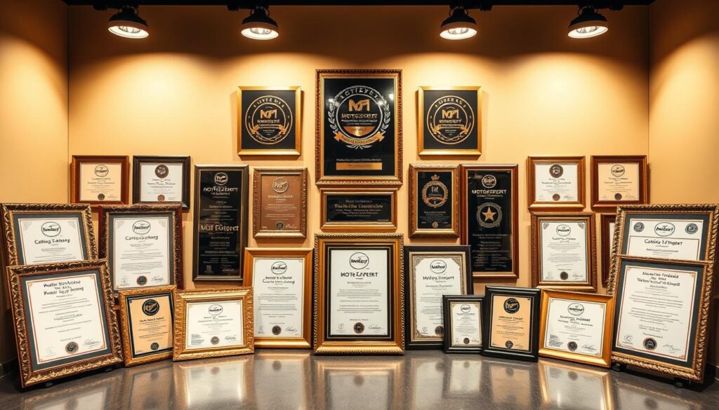 Certyfikaty i nagrody MOTOEXPERT