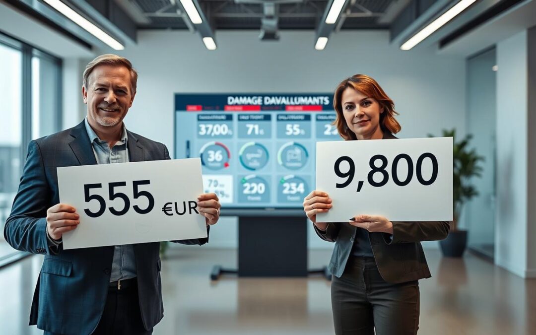 Wycena ubezpieczyciela 5 555 EUR vs MOTOEXPERT 9 800 EUR