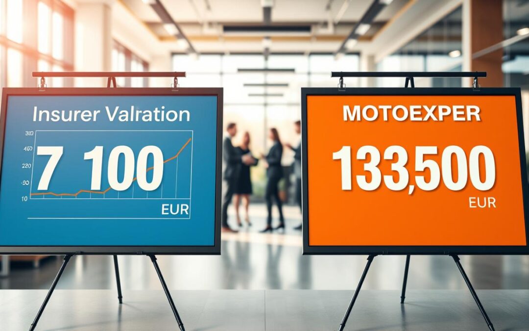 Ubezpieczyciel 7 100 EUR, a rzeczoznawca MOTOEXPERT 13 500 EUR