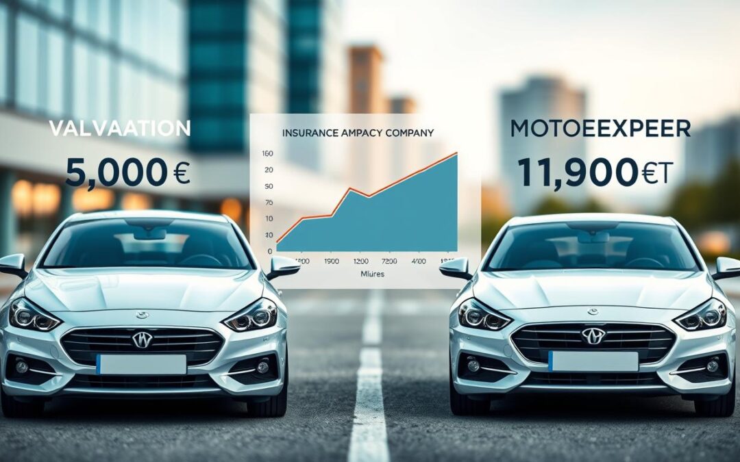 Wycena ubezpieczyciela 5 900 EUR vs MOTOEXPERT 11 800 EUR