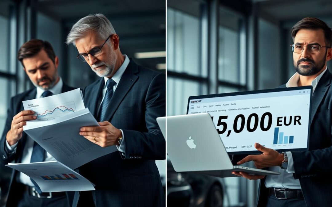 Wycena ubezpieczyciela 7 500 EUR vs MOTOEXPERT 15 000 EUR