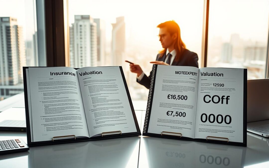 Wycena ubezpieczyciela 7 500 EUR vs MOTOEXPERT 15 000 EUR