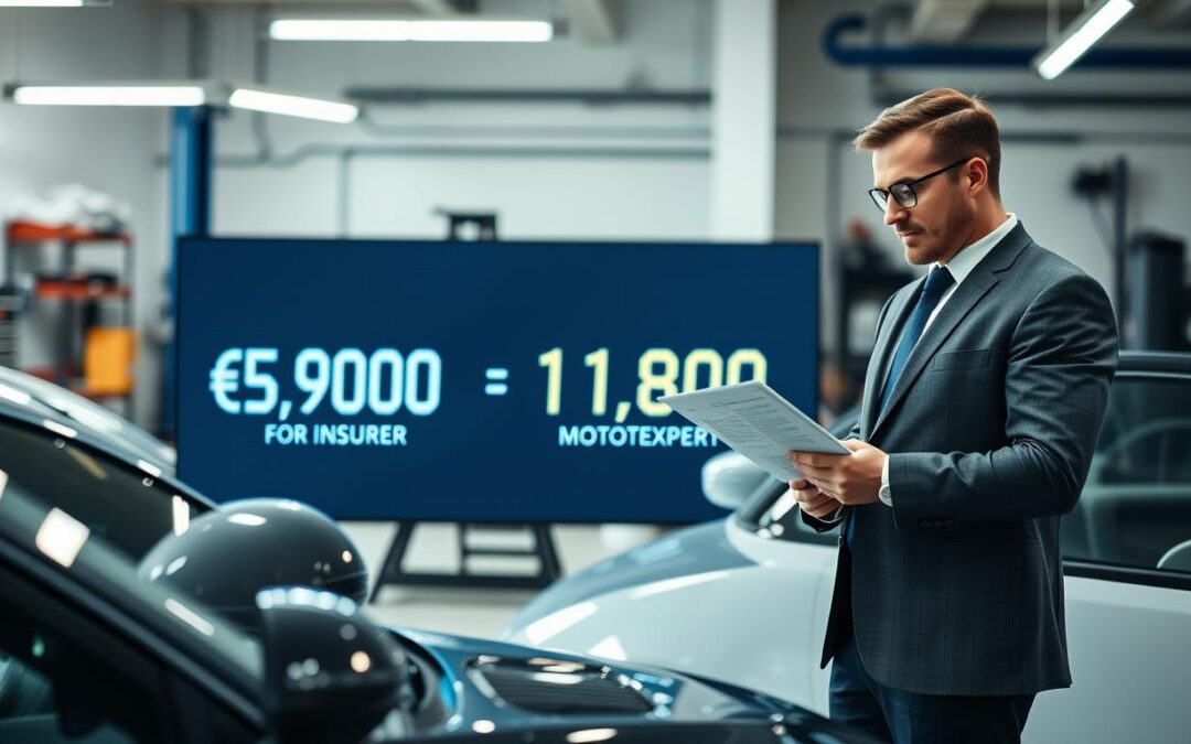 Wycena ubezpieczyciela 5 900 EUR vs MOTOEXPERT 11 800 EUR