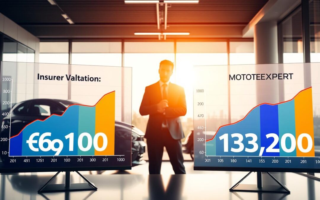Wycena ubezpieczyciela 6 100 EUR vs MOTOEXPERT 13 200 EUR