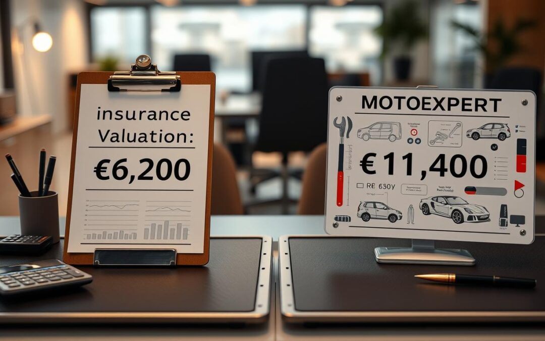Wycena ubezpieczyciela 6 200 EUR vs MOTOEXPERT 11 400 EUR
