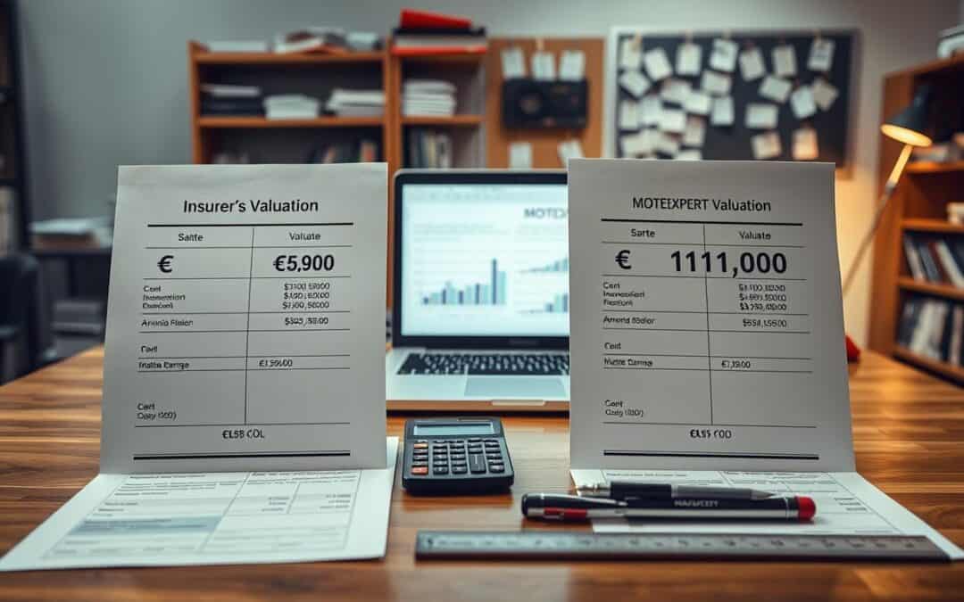 Wycena ubezpieczyciela 5 900 EUR vs MOTOEXPERT 11 800 EUR
