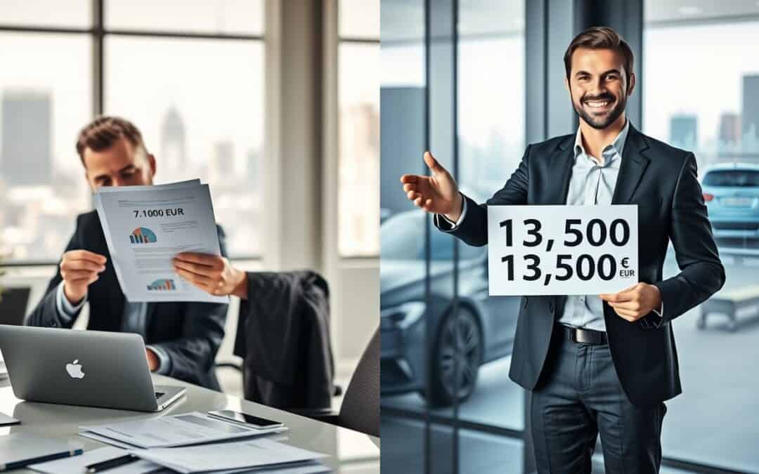 Wycena ubezpieczyciela 7 100 EUR vs MOTOEXPERT 13 500 EUR